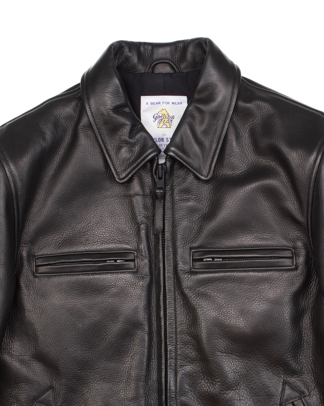Moto Jacket in Black Steerhide #1615