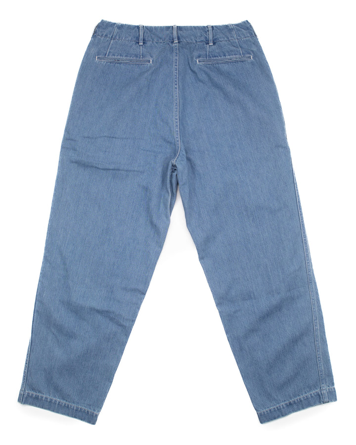 Wide Denim Pants Light Indigo #1540