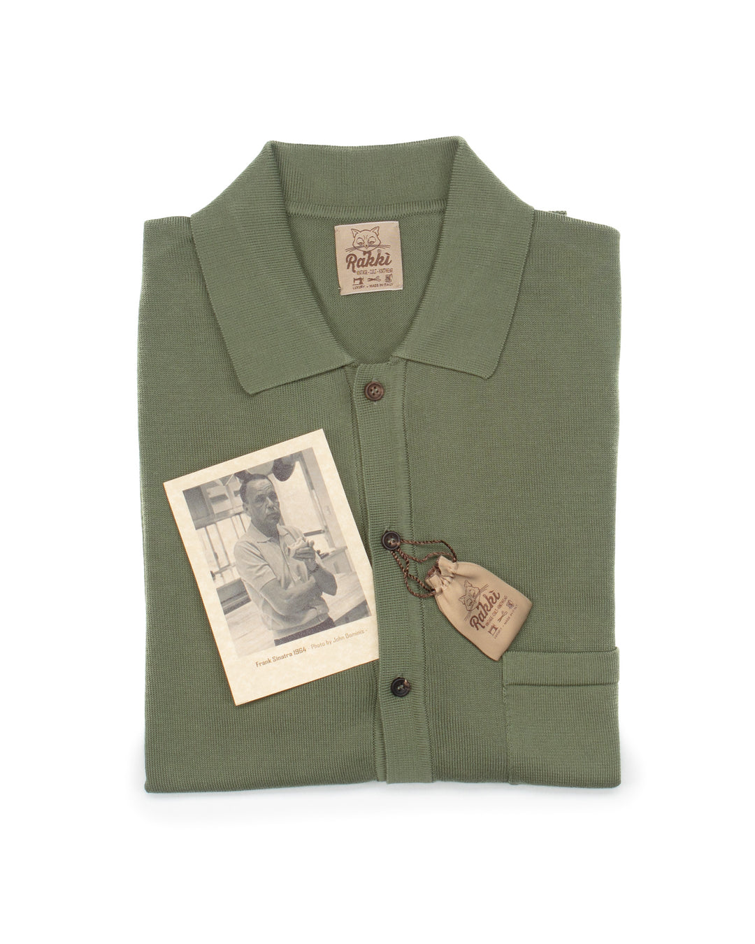 The Voice Polo Shirt in Green Mako Cotton