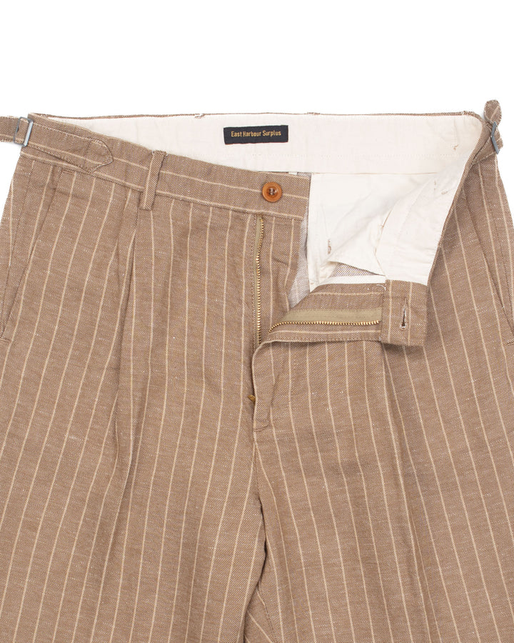 Wyatt Pinstripe Pants in Beige Stripe