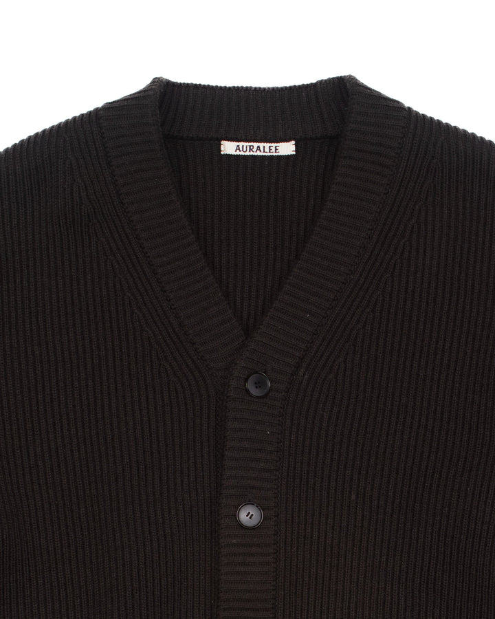 French Merino Rib Knit Cardigan #1570