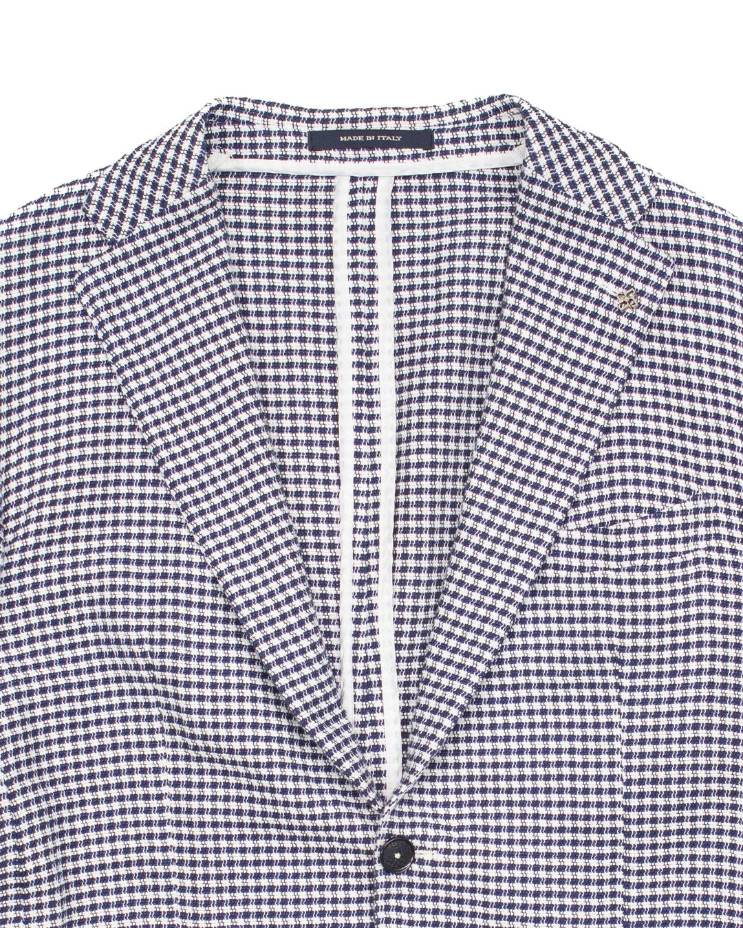 'Dakar' Checked Blazer in Blue #1602
