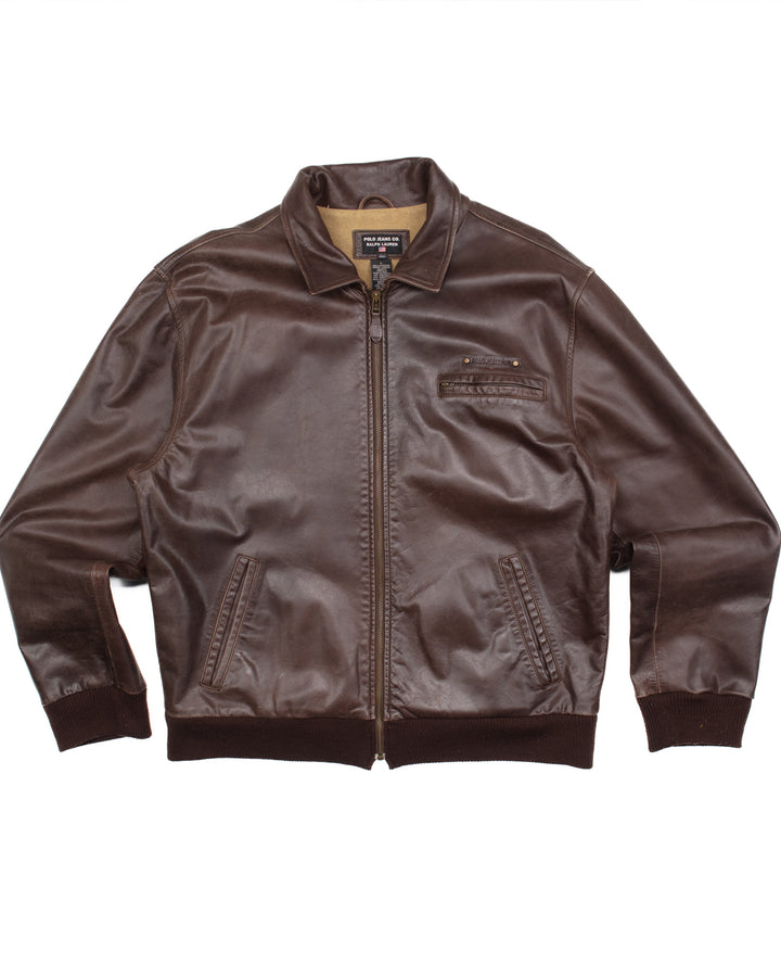 Leather Flight Jacket #1647