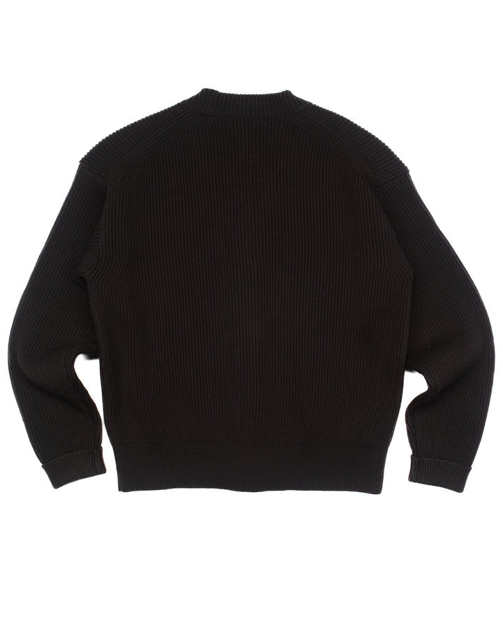 French Merino Rib Knit Cardigan #1570