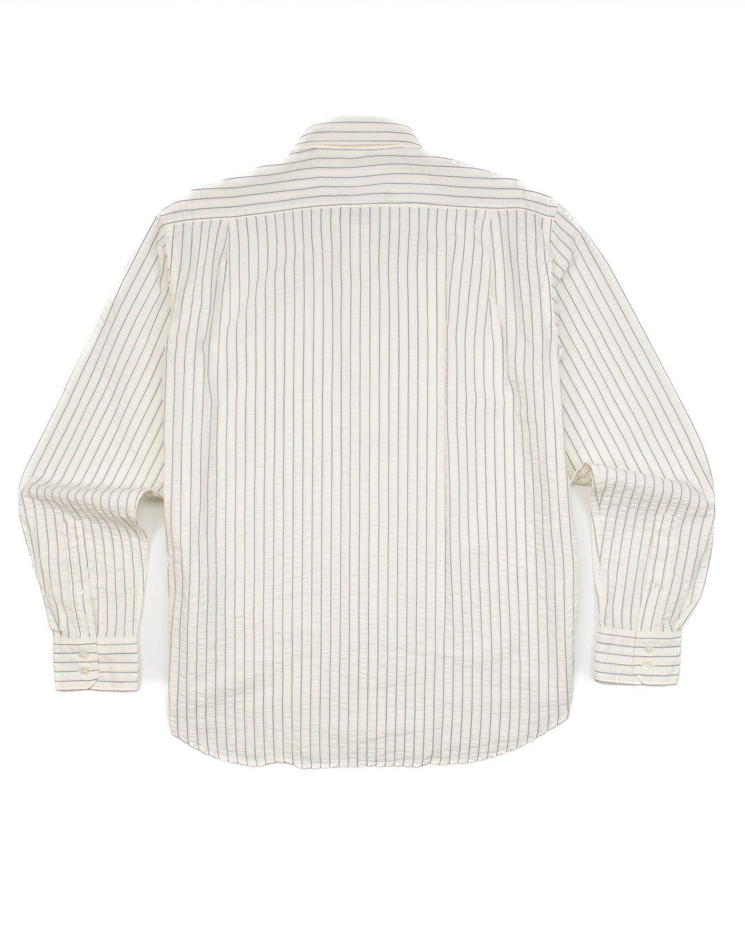 Paul Shirt in Off-White Stripes Seersucker