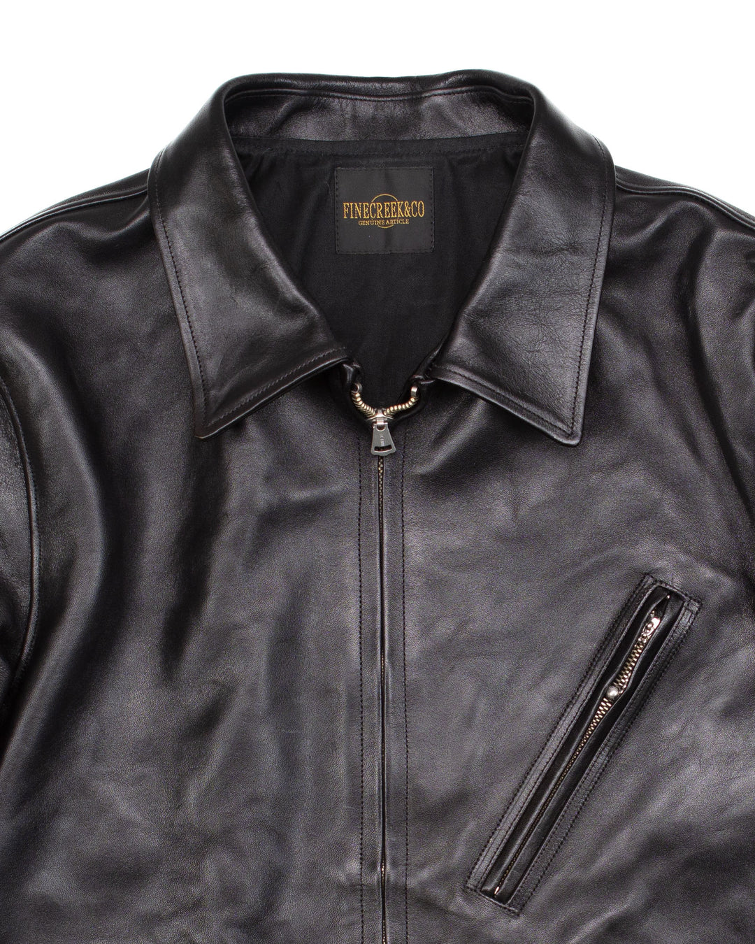 Mariana Leather Jacket in Black Horsehide #1605