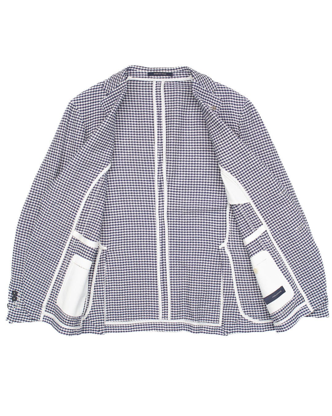 'Dakar' Checked Blazer in Blue #1602