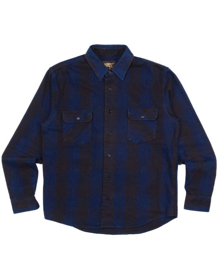 Norris Blue & Black Flannel Shirt #1589