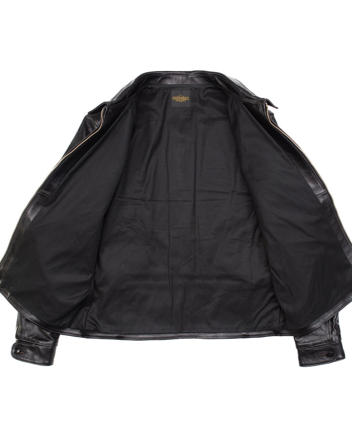 Mariana Leather Jacket in Black Horsehide #1605