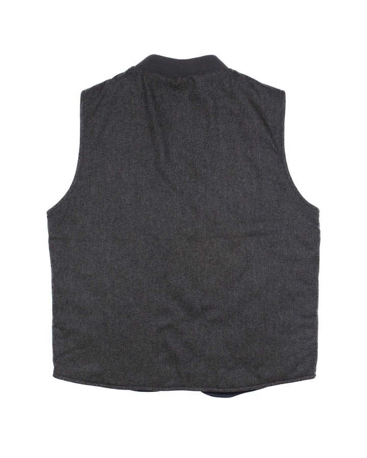The Owl Reversible Vest in Charcoal #1638