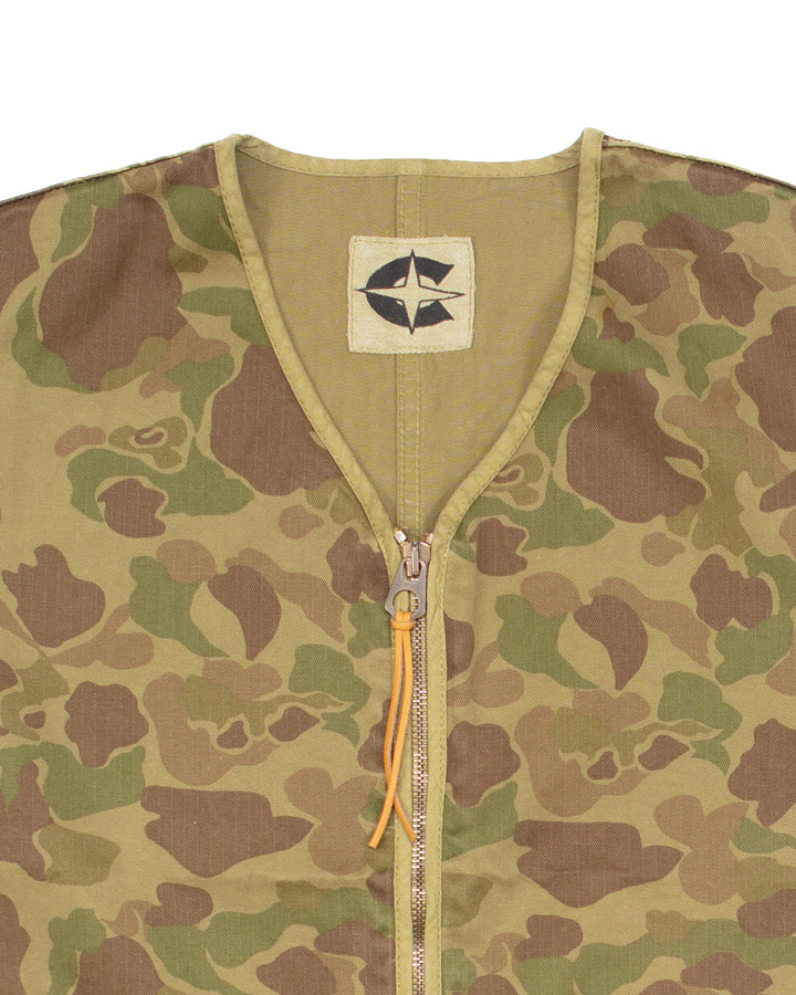 The Scott Deck Vest in HBT Frogskin Camo