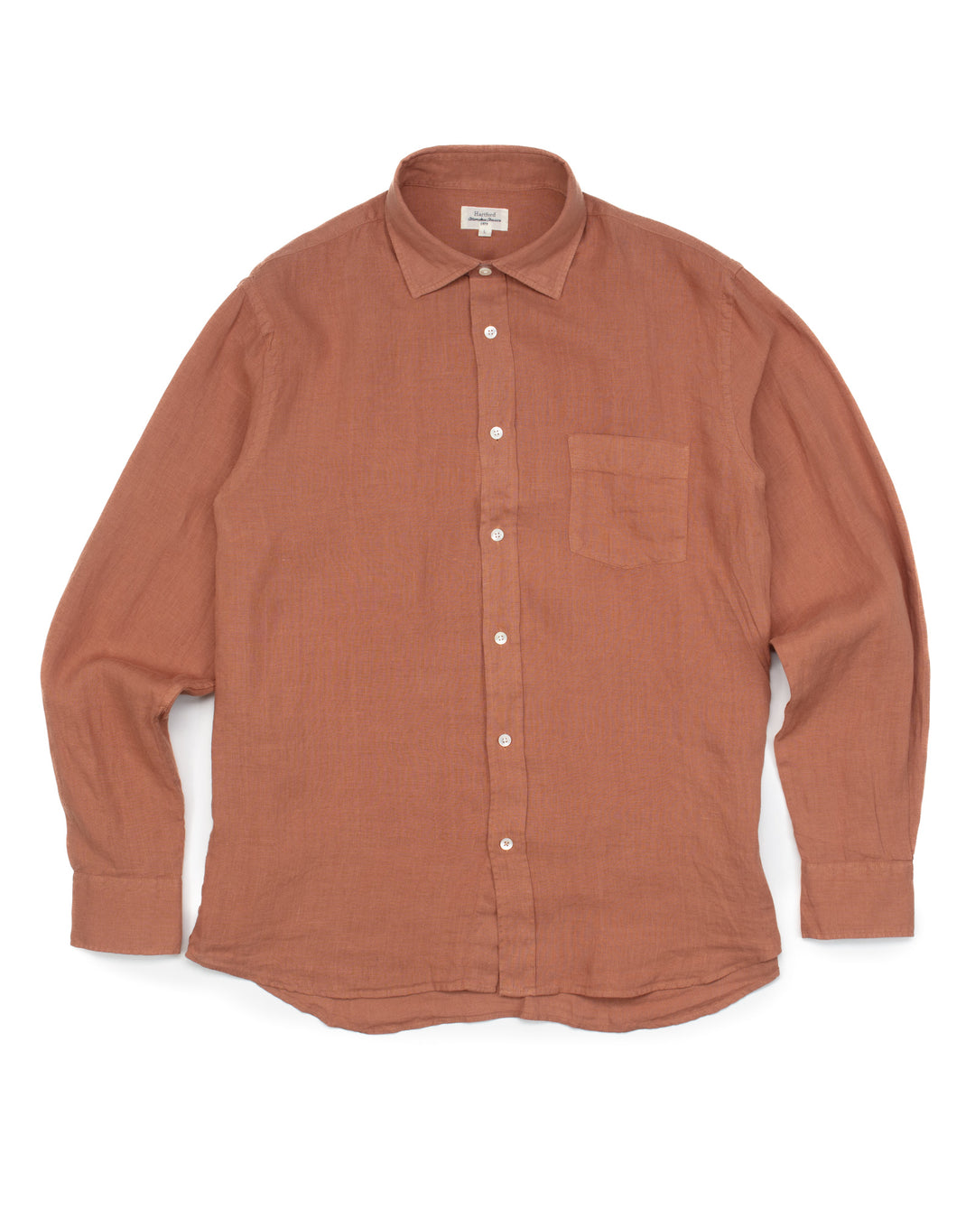 Paul Shirt in Faded Copper Linen
