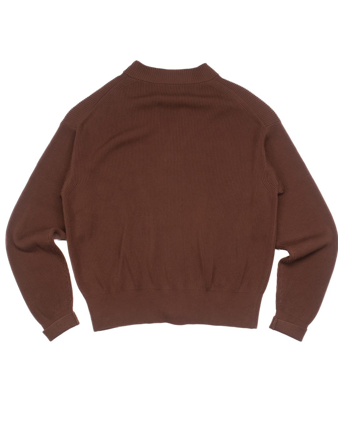 Hard Twist Cotton Cardigan in Brown #1571