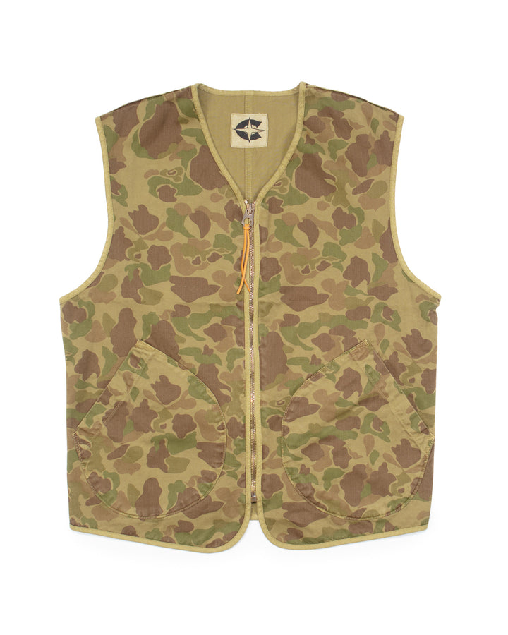 The Scott Deck Vest in HBT Frogskin Camo