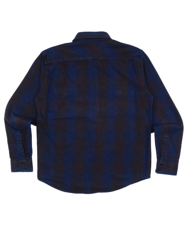 Norris Blue & Black Flannel Shirt #1589