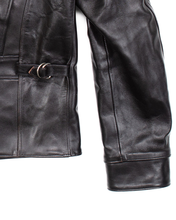 Mariana Leather Jacket in Black Horsehide #1605