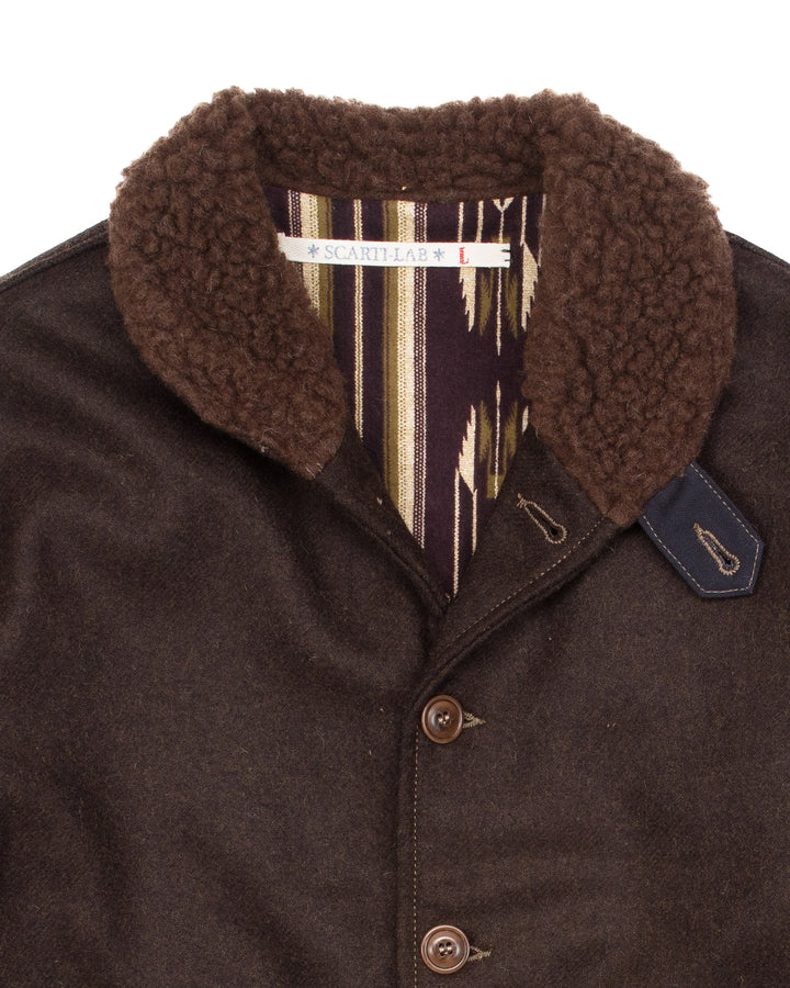 Shawl Collar Jacket 707F-SE430 in Melton Wool #1613