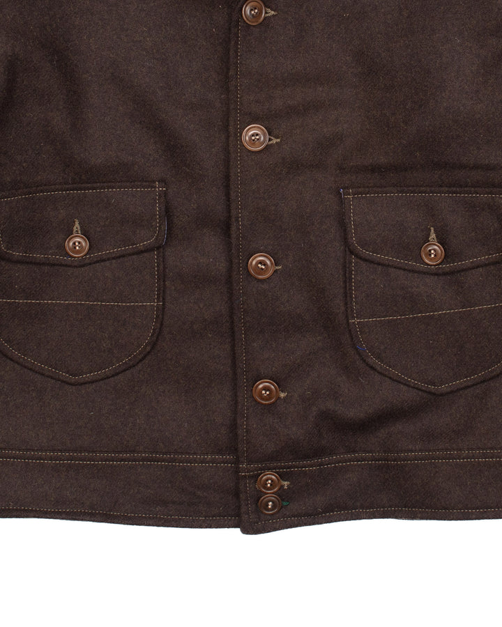 Shawl Collar Jacket 707F-SE430 in Melton Wool #1613