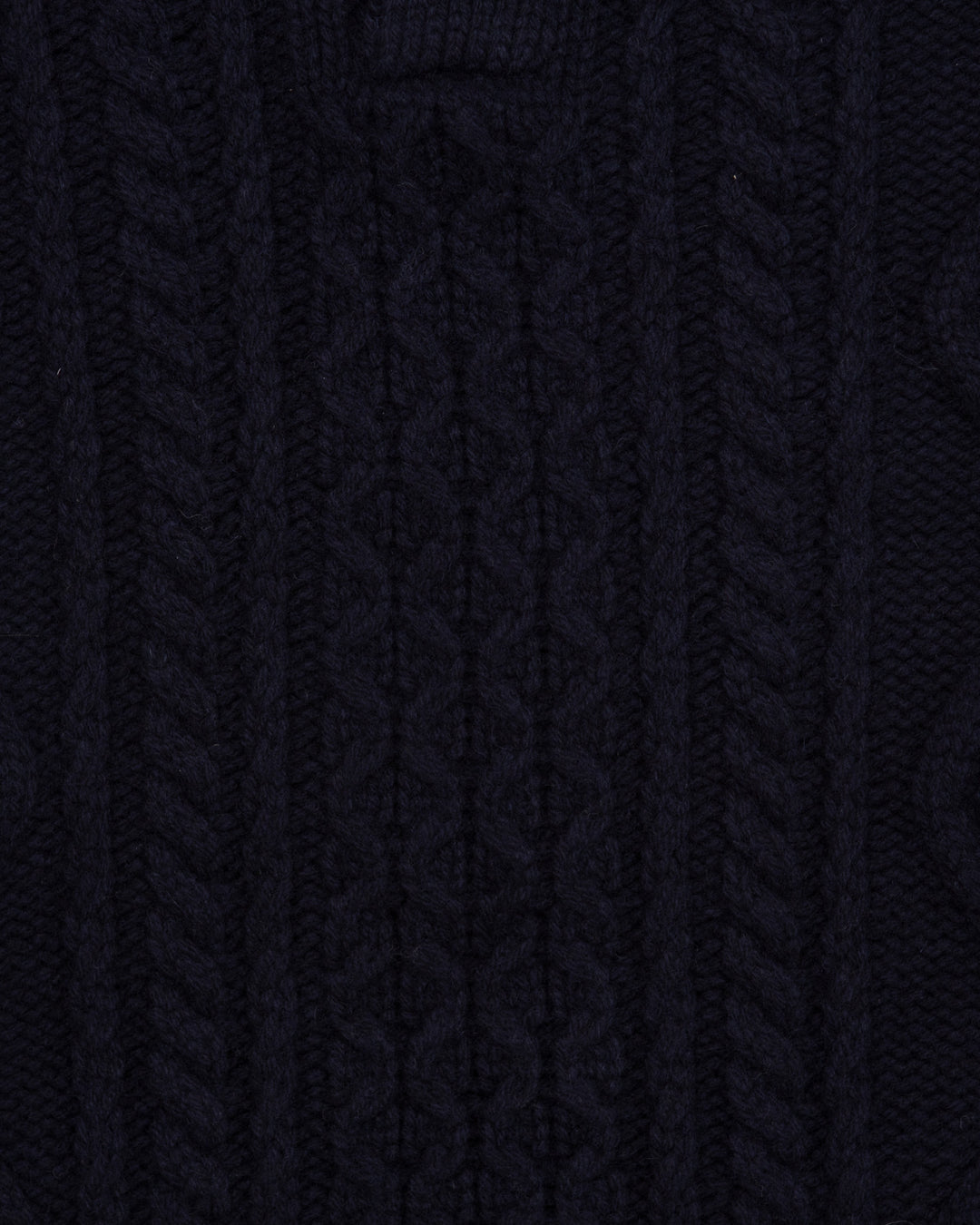 The Steve Polo Sweater in Navy Aran