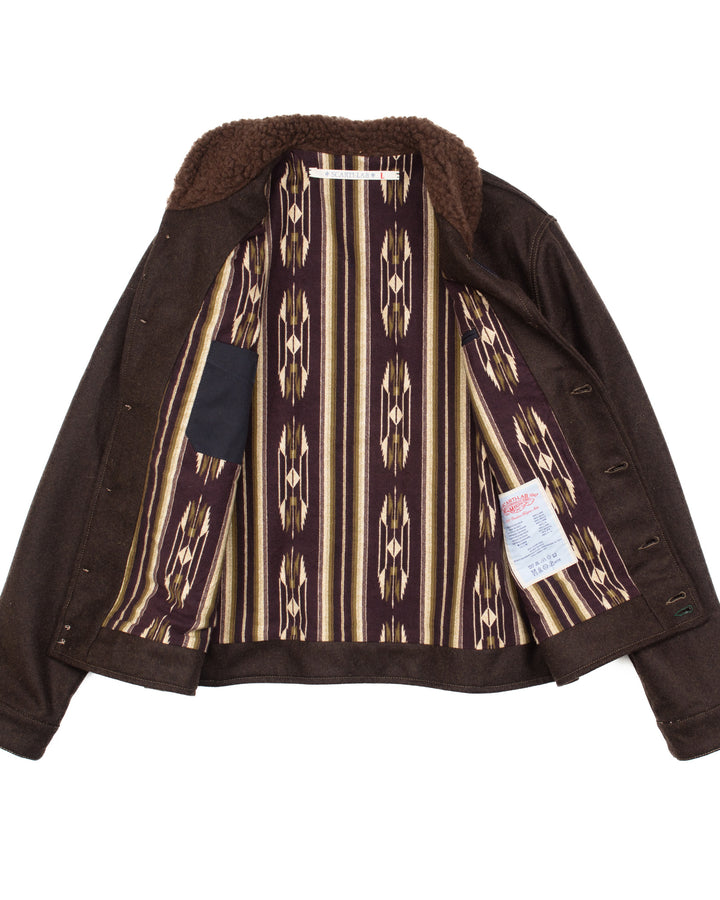 Shawl Collar Jacket 707F-SE430 in Melton Wool #1613