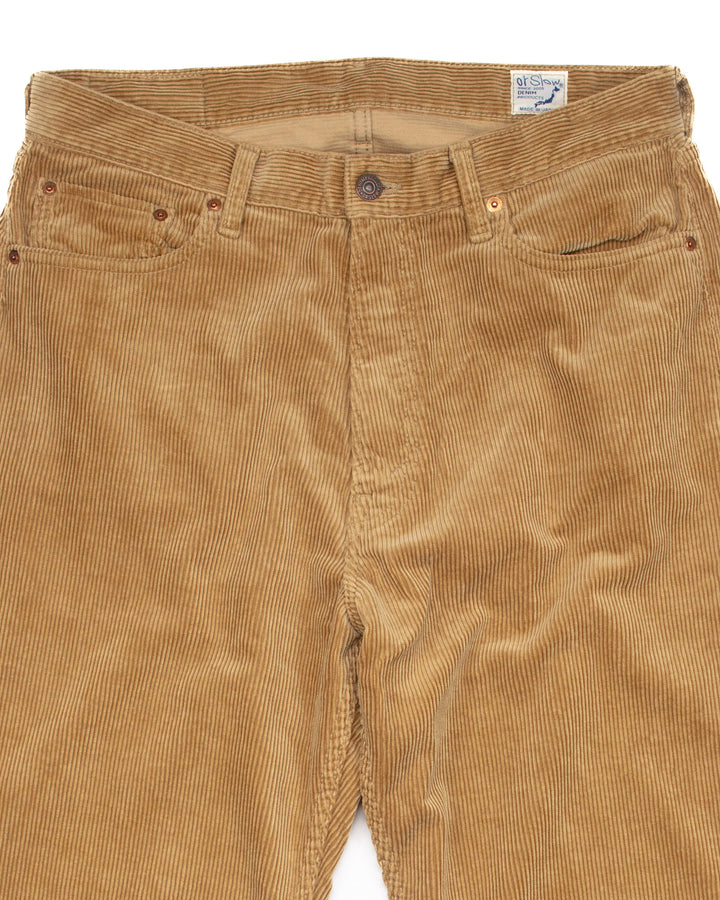 101 Dad Fit Corduroy Pants Tan #1566