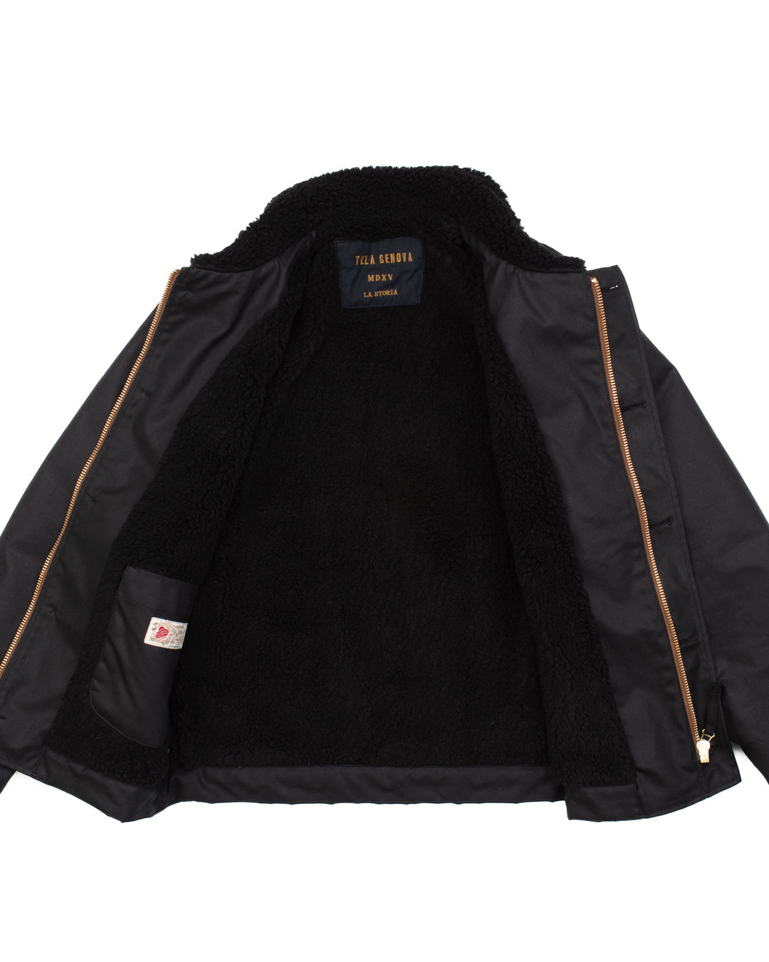Diamante Black Waxed Deck Jacket #1617
