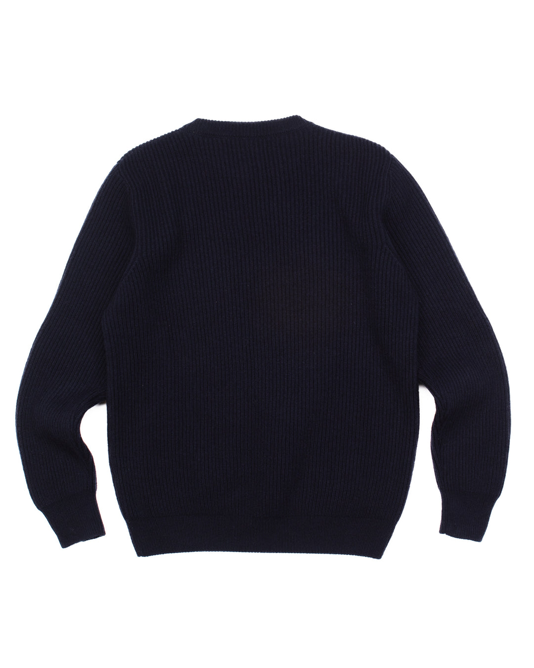 The Ribbed Crewneck in Navy #1656