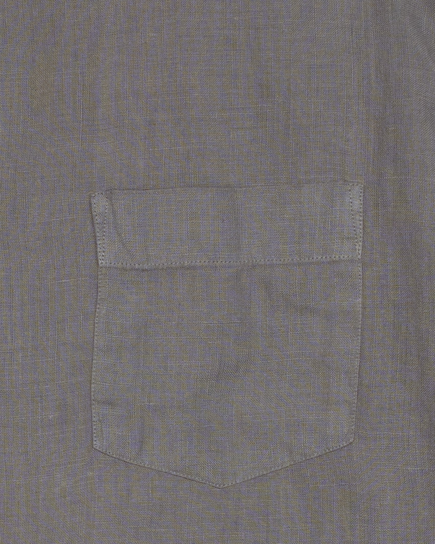 Paul Shirt in Faded Charcoal Linen
