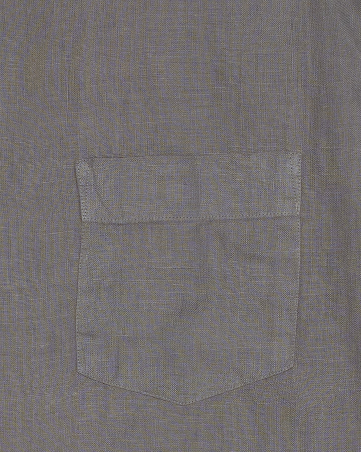 Paul Shirt in Faded Charcoal Linen