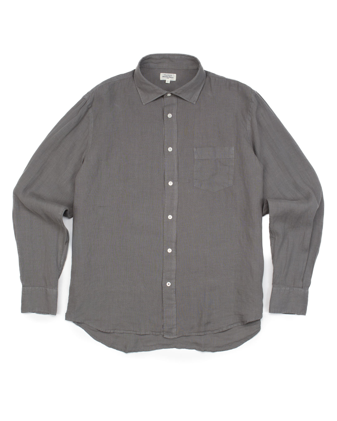 Paul Shirt in Faded Charcoal Linen