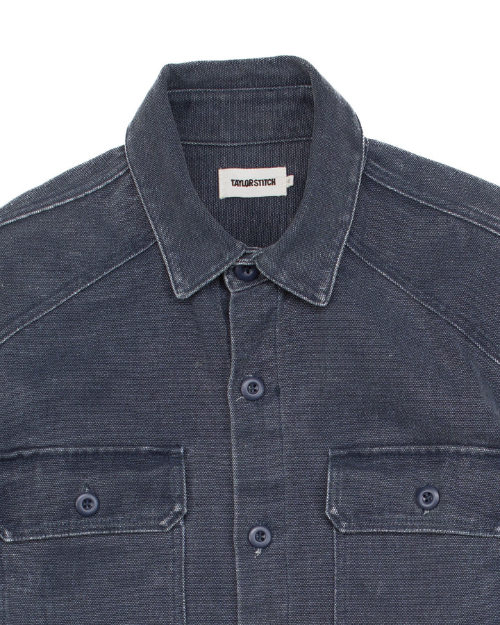 The Shop Shirt in Navy Chipped Canvas #1591