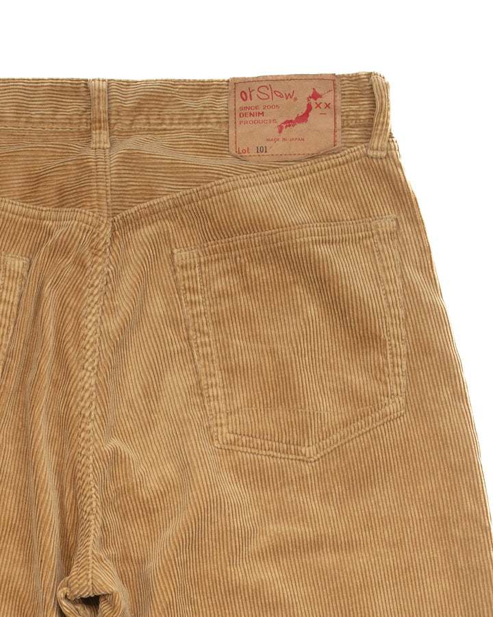101 Dad Fit Corduroy Pants Tan #1566