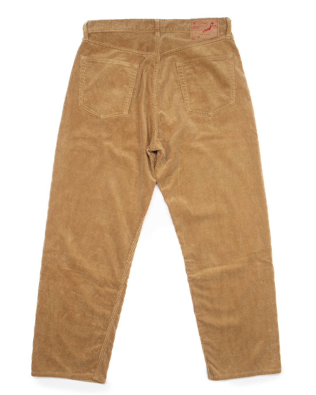 101 Dad Fit Corduroy Pants Tan #1566
