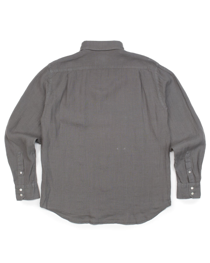 Paul Shirt in Faded Charcoal Linen