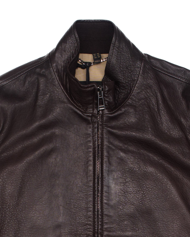 Pilot Flight Jacket in Brown Leather #1574