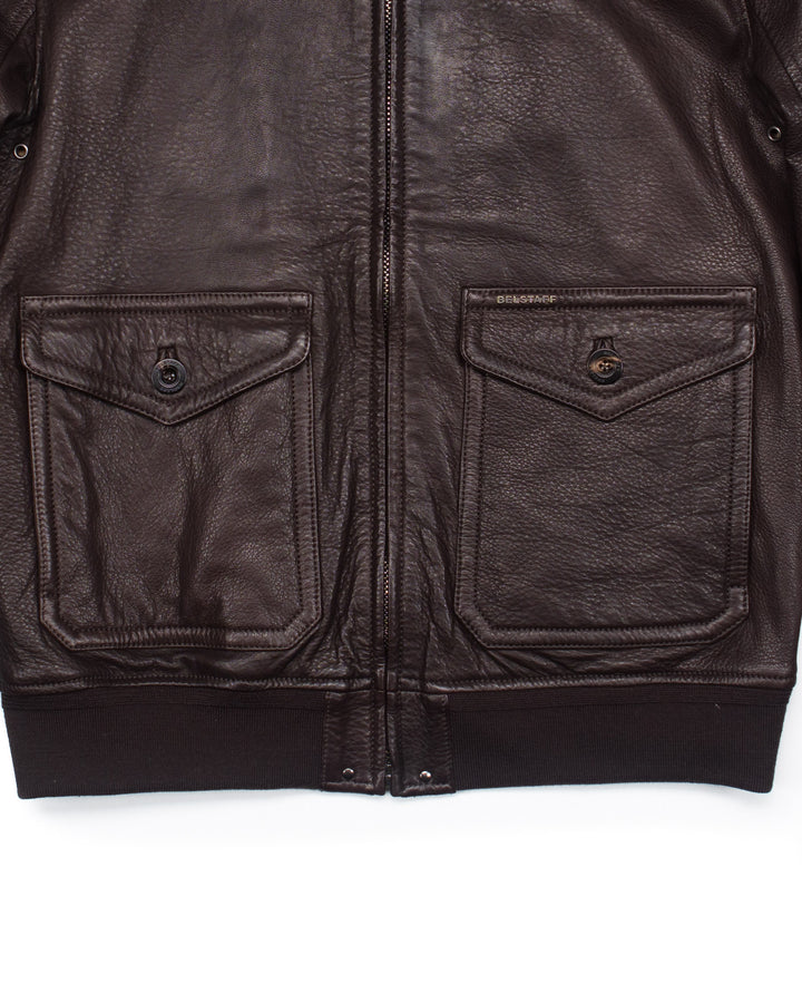 Pilot Flight Jacket in Brown Leather #1574