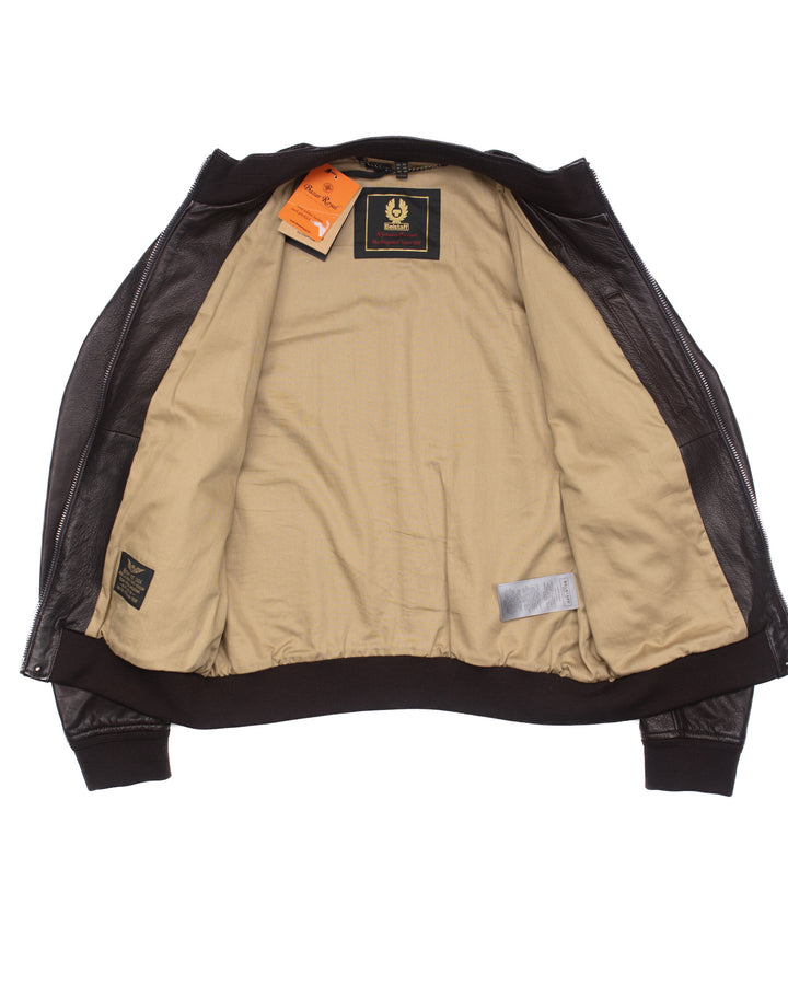 Pilot Flight Jacket in Brown Leather #1574