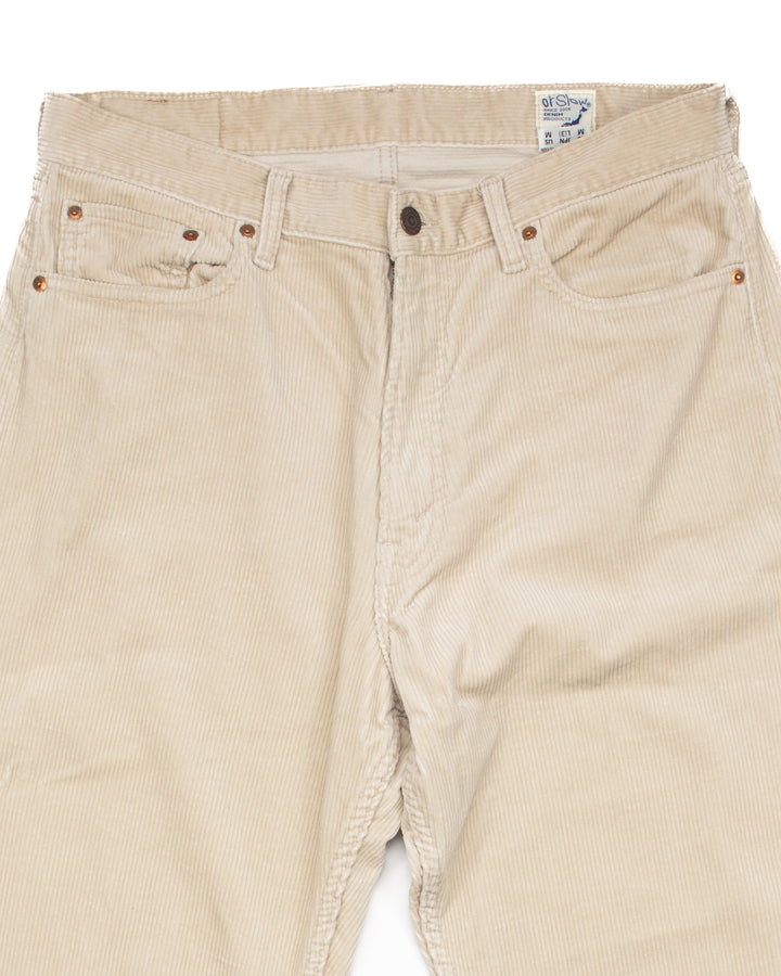 101 Dad Fit Corduroy Pants Ivory #1567