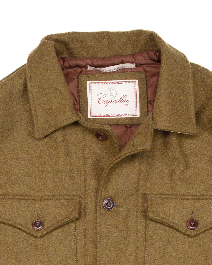 Field Jacket in Olive Wool #1600