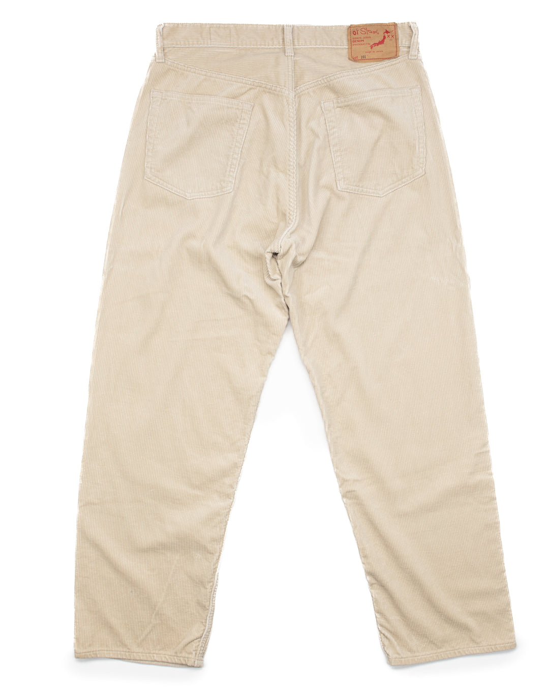 101 Dad Fit Corduroy Pants Ivory #1567