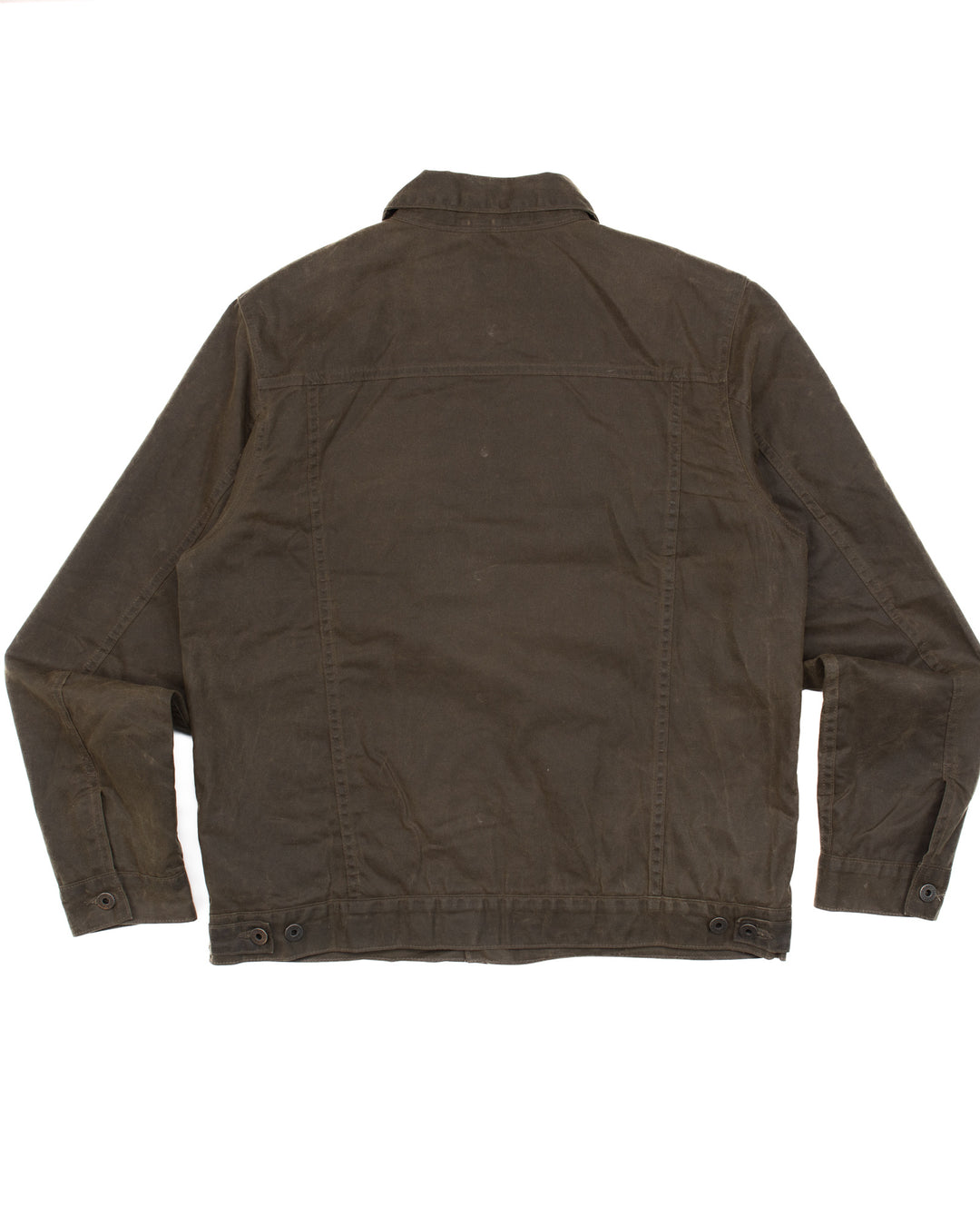 The Flannel Lined Trucker Jacket in Olive #1592