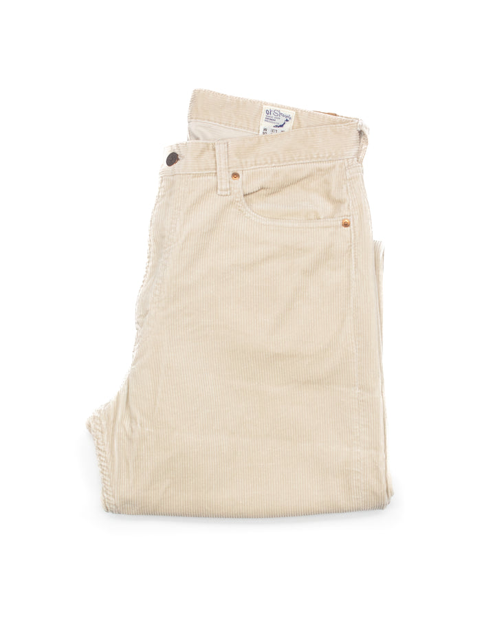 101 Dad Fit Corduroy Pants Ivory #1567