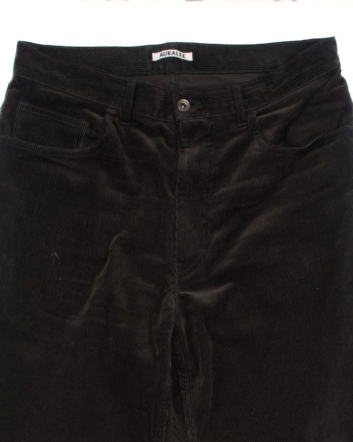 Finx Corduroy Wide SP Pants Black #1568