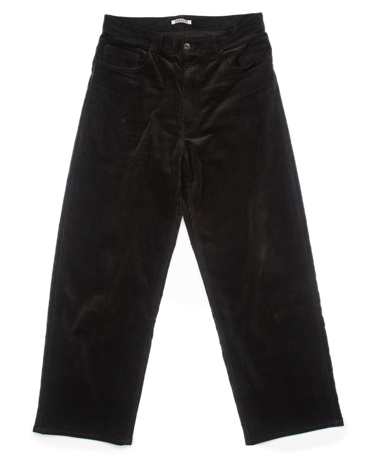 Finx Corduroy Wide SP Pants Black #1568