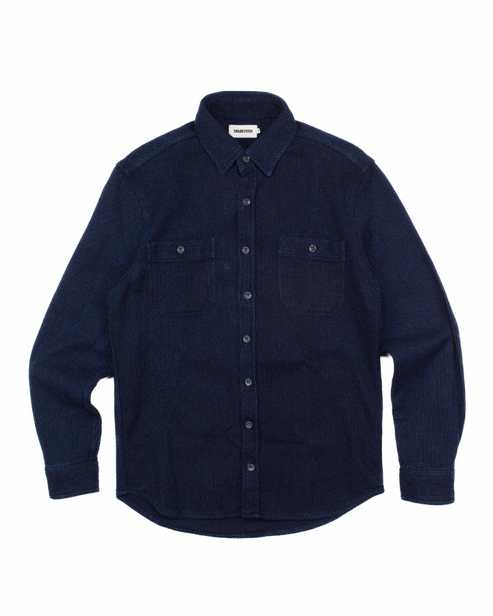 The Utility Shirt in Indigo Sashiko #1659