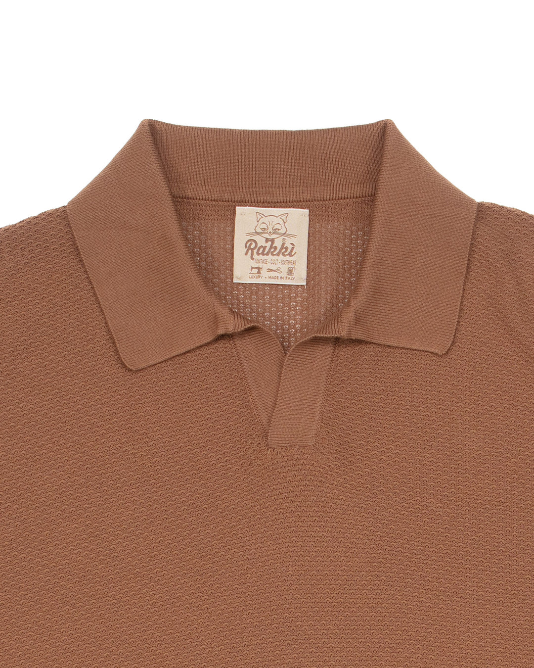 Brando in Tobacco Honeycomb Stitch