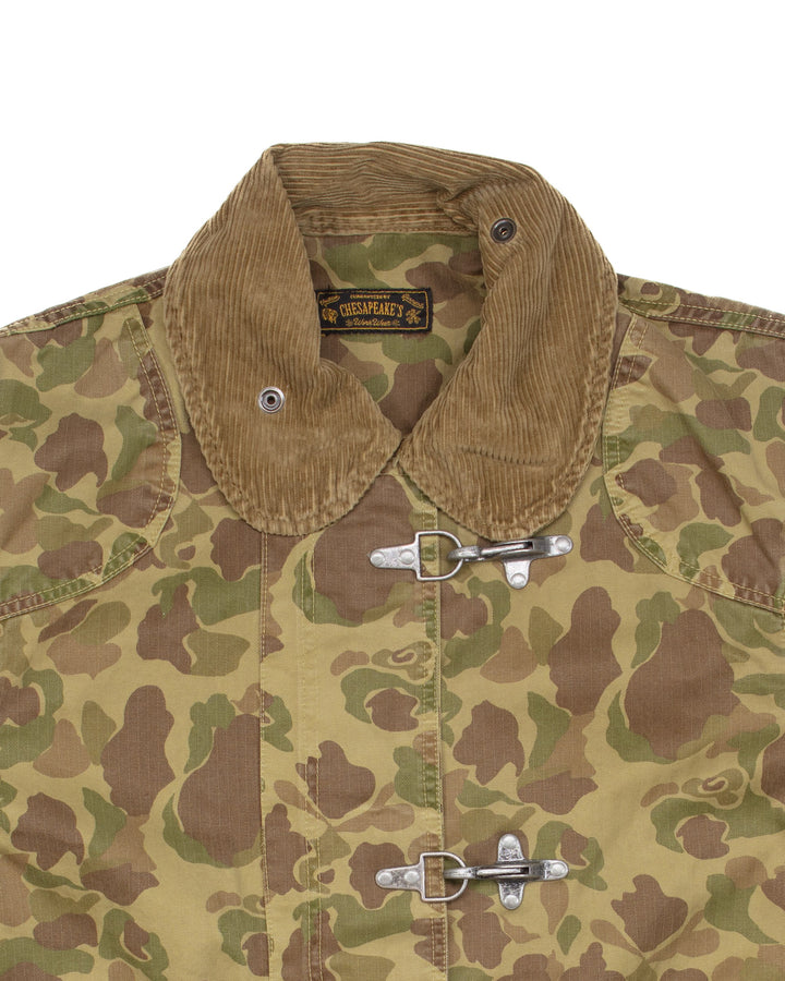 The Bedford Fireman Jacket in HBT Frogskin Camo