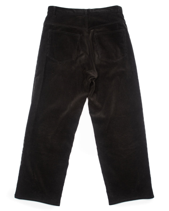 Finx Corduroy Wide SP Pants Black #1568