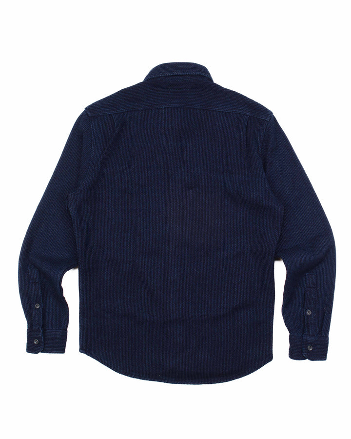 The Utility Shirt in Indigo Sashiko #1659