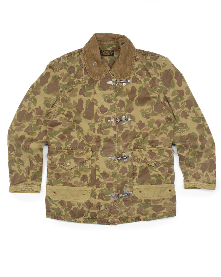 The Bedford Fireman Jacket in HBT Frogskin Camo